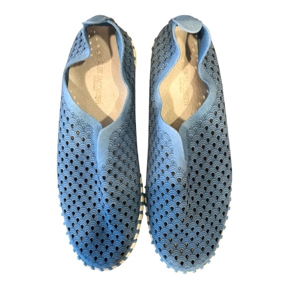 Ilse Jacobsen Shoes - ILSE Jacobsen Hornbak Laser Cut, Tulip Shoes, Blue, Size 38/7